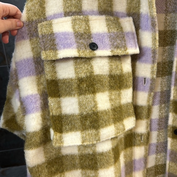 NWT Zara Plaid Oversized Shacket - Picture 8 of 10